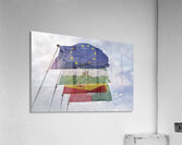 Flags on the Vela Tower The Alhambra Granada Andalusia Spain Acrylic Print