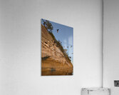 CORMORANTS FLYING ABOVE SCULPTED SANDSTONE CLIFFS Acrylic Print
