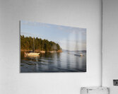 Sailboats at anchor on the west side of Tent Island Acrylic Print
