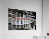 Driftwood sign for Emerald Eyes 2014 Acrylic Print