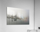 Foggy harbour - San Juan Island Acrylic Print
