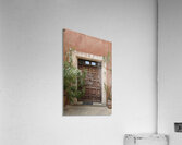 Wooden door with door knocker. Roussillon. France Acrylic Print