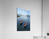 Two native canoes anchored in Tofino Harbour Acrylic Print
