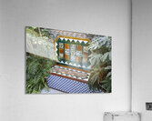 Ceramic tile bench with plants Casa Don Bosco Ronda Málaga Andalusia Spain Acrylic Print