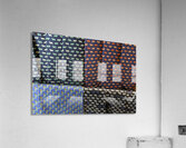 Textile with bull design Carrera de Espinel Ronda Málaga Andalusia Spain Acrylic Print