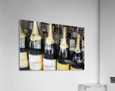 Champagne bottles in a liquor store Nevers Nièvre Burgundy France Acrylic Print