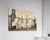 Les Vins Du Luberon store sign with bottled wine Lourmarin Vaucluse Provence Alpes Côte dAzur France Acrylic Print