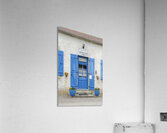 Blue door and shutters at the lock keepers house Ecluse 24 Anizy Champ du Pont Limanton Nievre Burgundy France Acrylic Print