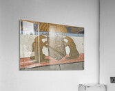 Bas relief plaque for California is inlaid into Hoover Dams plazas surface one of the seven states that fall within the Colorado Rivers basin. Hoover Dam Arizona Nevada USA Acrylic Print