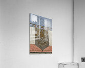 Bas relief plaque for New Mexico is inlaid into Hoover Dams plazas surface one of the seven states that fall within the Colorado Rivers basin. Hoover Dam Arizona Nevada USA Acrylic Print