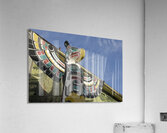 Thunderbird Above Killer Whale   Carver: Harold Alfred 1990. Cowichan Valley Vancouver Island British Columbia Canada. Acrylic Print