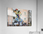 Traditional dancing in the Plaza de Santo Domingo during Quitos celebration of the anniversary of its Spanish foundation Quito Ecuador Acrylic Print