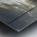 Dinghy heading out to the anchorage Metal print