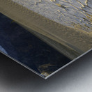 Dried mud exposed on the rippled sand - Mesquite Flat Sand Dunes Metal print