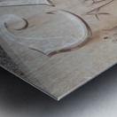 Cafe sign in Lourmarin Metal print