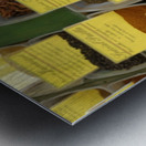 Bulk ingredients at the Lourmarin market Metal print