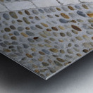 Cobblestone street Lourmarin Metal print