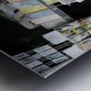 Scarves and postcards for sale on the banks of the Seine River - Paris Metal print