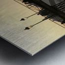 People taking in the view from Pont des Arts. Paris Metal print