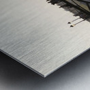 Tourist boat passing under Pont des Arts. Paris Metal print