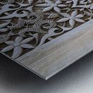 Decoracion del Patio de los Leones. The Alhambra. Granada. Andalusia. Spain Metal print