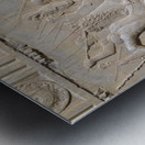 Palacio de Carlos V The Alhambra Granada Andalusia Spain Metal print