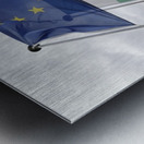 Flags on the Vela Tower The Alhambra Granada Andalusia Spain Metal print