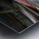 Driftwood sign for Emerald Eyes 2014 Metal print