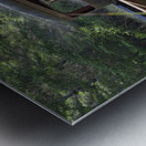 Old pickup truck with steam rising Metal print