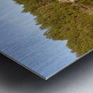 Pleasure boats at the wharf in Conover Cove Metal print