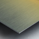 Kayaker and motor boat at anchor in Fox Cove. Sucia Island Metal print