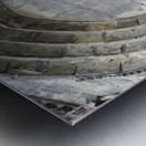 Entrance door. Cathedrale St-Cyr-Sainte Julitte. Nevers. France Metal print