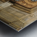 Carved door. Aix-en-Provence. Provence-Alpes-Cote dAzur. France Metal print