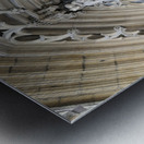 Entrance door detail of Eglise Saint-Bonaventure. France Metal print