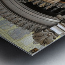 Confession box. Basilica Notre-Dame de Fourviere. Lyon. France Metal print