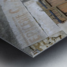 Old door and windows. Herry. France Metal print