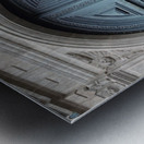 Entrance door to the Basilica La Merced. Quito. Ecuador Metal print