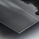 Canoeing on Lake Garzacocha Black and White Ecuador Metal print