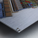 Windows with potted plants  Mondragons Palace Ronda Málaga Andalusia Spain Metal print