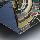 Thunderbird Above Killer Whale   Carver: Harold Alfred 1990. Cowichan Valley Vancouver Island British Columbia Canada. Metal print