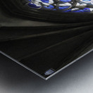 Modern stained glass window Nevers Cathedral Cathédrale Saint Cyr et Sainte Julitte de Nevers Nevers Nièvre Burgundy France Metal print