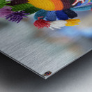 Man doing traditional dance while Quito celebrates the anniversary of its Spanish foundation Plaza de Santo Domingo Quito Ecuador Metal print