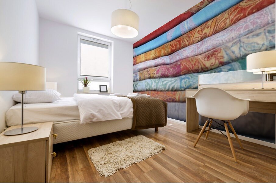 Textiles Thursday Market Boulevard Saint Germain Paris Mural print