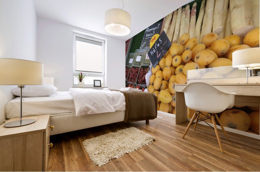 Fresh Fruit Thursday Market Boulevard Saint Germain - Paris Mural print