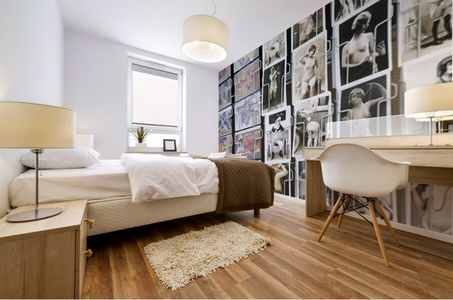 Postcards for sale on the banks of the Seine River - Paris Mural print