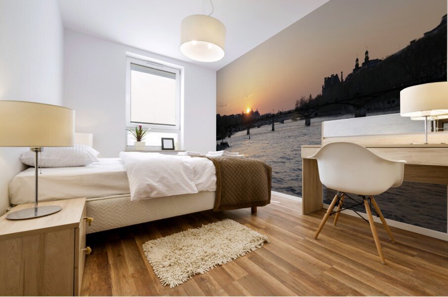 Seine River Sunset -  Paris Mural print