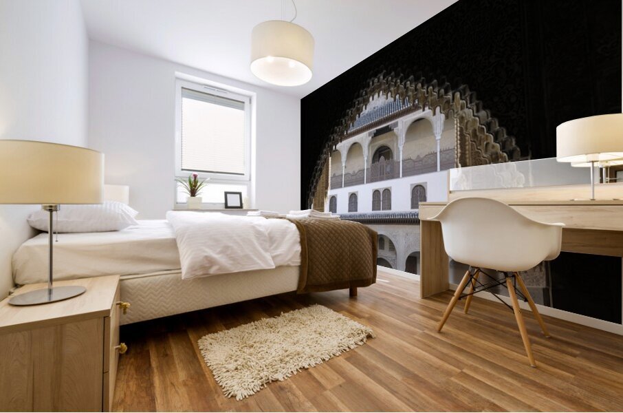 Patio de Comares The Alhambra Granada Andalusia Spain Mural print