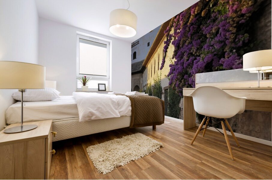 Patio de la Acequia   Generalife The Alhambra Granada Andalusia Spain Mural print