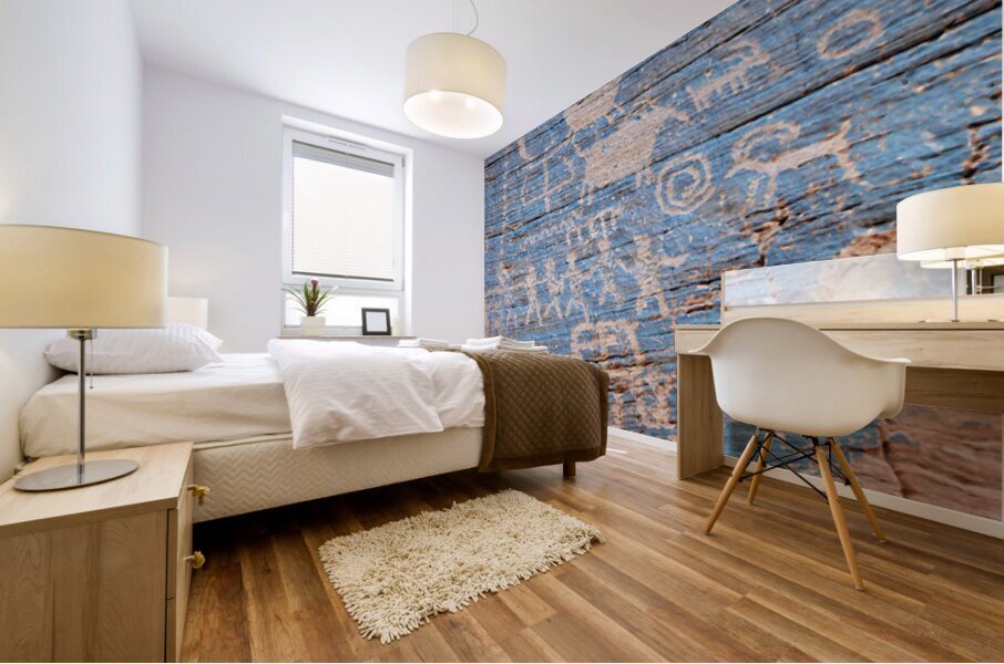 Petroglyphs in Valley of Fire State Park Nevada USA Mural print