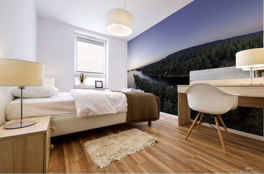 Wallace Island Panorama Mural print